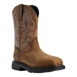 Ariat® Men's Brown WorkHog® XT Wide Square Toe H2O Boots 10031474