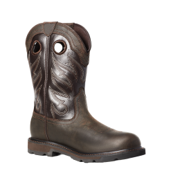 Ariat Men's Groundwork Pull On H2O Dark Brown Boots 10035965