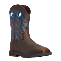 Ariat Men's Groundwork H2O Brown Wide Square Safety Toe Boots 10034720