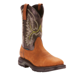 Ariat® Men's Workhog XT Bark/Forest H2O Square Toe Boots 10024971