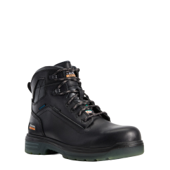 Ariat Men's Turbo 6" Black Waterproof Lace Up Round Toe Boots 10029134