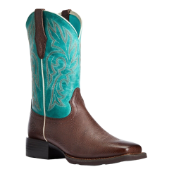 Ariat® Ladies Turquoise & Dark Cottage Cattle Drive Boots 10033870