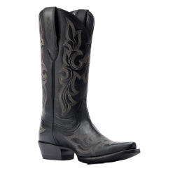 Ariat® Ladies Jennings Stretchfit Black Deertan Western Boots 10044501
