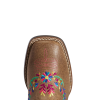 Ariat Children's Girl's Wild Flower Canyon Tan Leather Boots 10038450