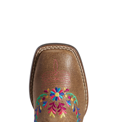 Ariat Children's Girl's Wild Flower Canyon Tan Leather Boots 10038450