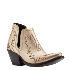 Ariat® Ladies Dixon Gold Buckle Western Booties 10042458