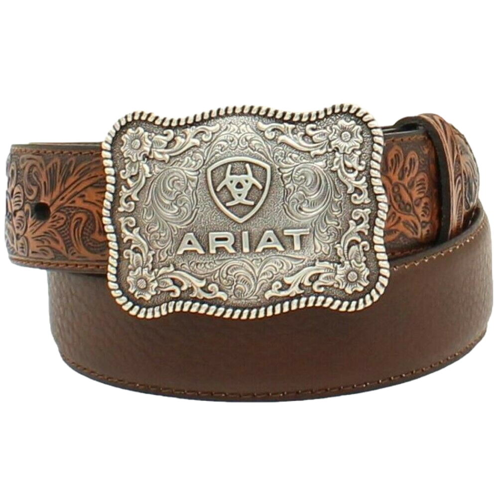 Ariat® Boy's 1/4" Flower Tooled Brown Belt A1301002 Ariat® Boy's 1/4" Flower Tooled Brown Belt A1301002 -Wildwest Store Myproject 2023 05 09T141533.888