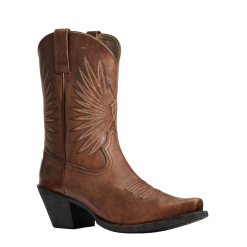 Ariat Ladies Naturally Distressed Cognac Goldie Boots 10033886