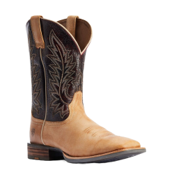 Ariat Men's Ridin' High Desert Tan & Dark Brick Square Toe Boots 10042469