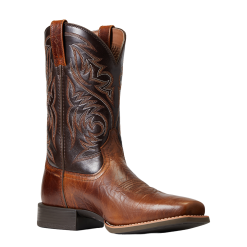 Ariat Men's Roughstock Patriot Brown Square Toe Boots 10040353
