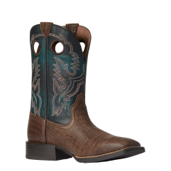 Ariat Men's Sport Buckout Deep Blue Croc Print Boots 10038501