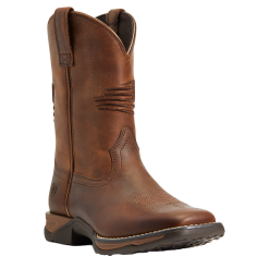 Ariat® Children's Anthem Patriot Brown Square Toe Boots 10040366