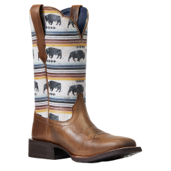 Ariat® Ladies Circuit Savanna Ash Brown Square Toe Boots 10040423