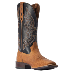 Ariat® Men's Drover Ultra Sorrel Crunch & Black Square Toe Boots 10042443