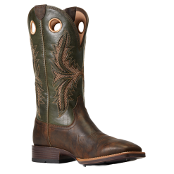 Ariat® Men's Toughy VentTek 360° Herd Brown/Leaf Green Boots 10040239