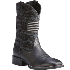 Ariat® Men's Black Sport Patriot Square Toe Boot 10023361
