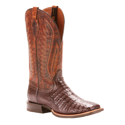Ariat® Men's Double Down Caiman Belly Wide Square Toe Boots 10025088