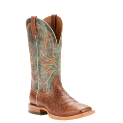 Ariat® Men's Range Boss Diamondback Tan & Cool Blue Boots 10025114