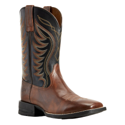 Ariat Men's Red Brown & Black AMOS Hand Stand Boot 10029689