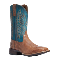 Ariat® Men's Valor Ultra Dark Tan & Rocky Blue Boots 10034080