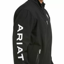 Ariat® Men's New Team Black Full-Zip Softshell Jacket 10019279 -Wildwest Store S17 MNS ENGL 10019279 detail01