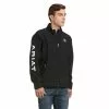 Ariat® Men's New Team Black Full-Zip Softshell Jacket 10019279 6 Ariat® Men's New Team Black Full-Zip Softshell Jacket 10019279 -Wildwest Store S17 MNS ENGL 10019279 front