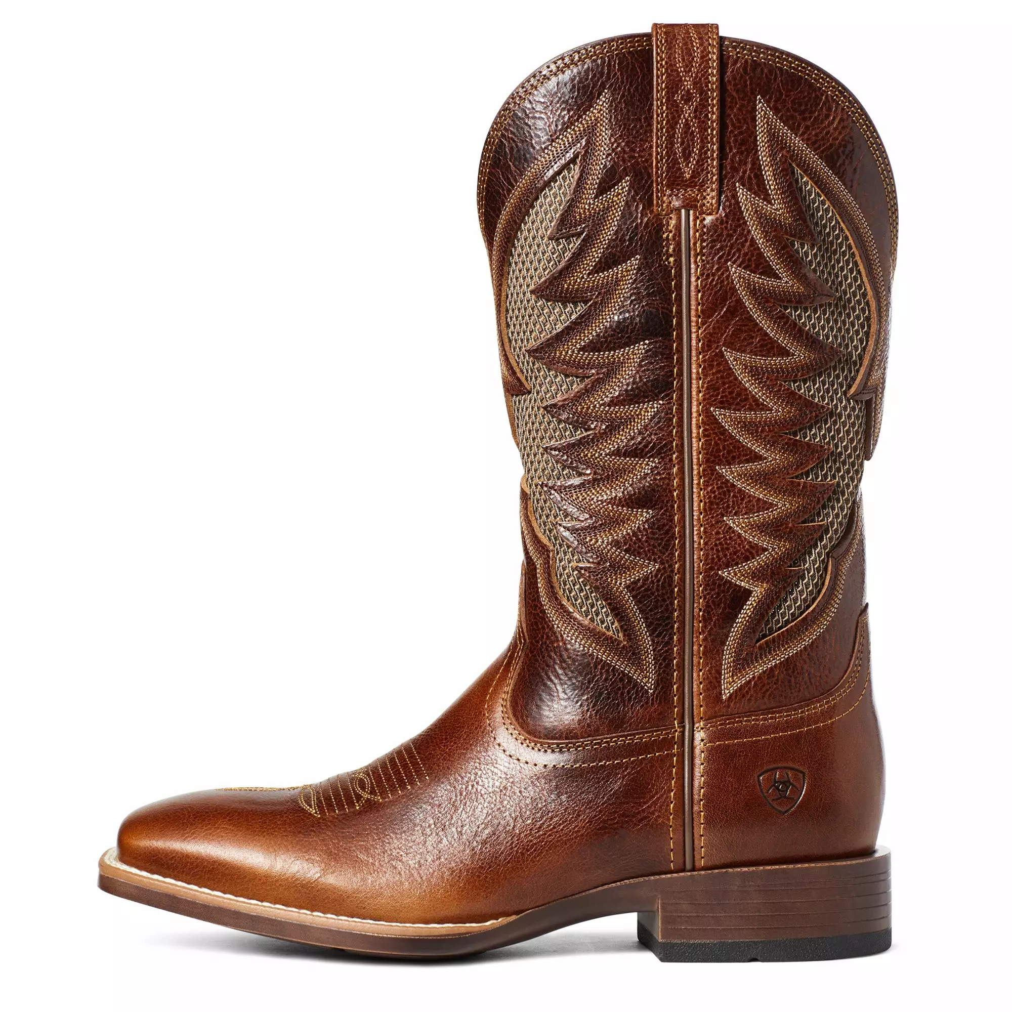 Ariat® Men's VentTek™ Ultra Gingersnap Brown Square Toe Boots 10035938 Ariat® Men's VentTek™ Ultra Gingersnap Brown Square Toe Boots 10035938 -Wildwest Store S21 MNS WEST 10035938 side