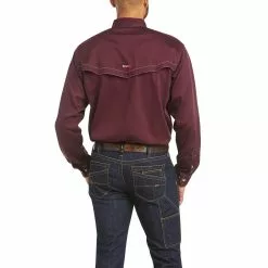 Ariat Men's FR Vented Malbec Work Shirt 10035432 -Wildwest Store S21 MNS WORK 10035432 back