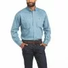 Ariat Men's FR Vented Steel Blue Work Shirt 10035433