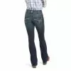 Ariat Ladies Esther Arrow Fit Mid Rise Boot But Jeans 10034662 -Wildwest Store S21 WMS WEST 10034662 back