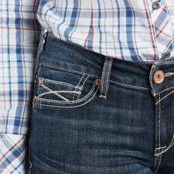 Ariat Ladies Esther Arrow Fit Mid Rise Boot But Jeans 10034662 -Wildwest Store S21 WMS WEST 10034662 detail02