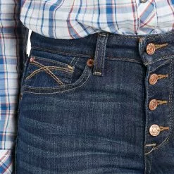 Ariat Ladies R.E.A.L Kristen High Rise Straight Leg Jeans 10034664 -Wildwest Store S21 WMS WEST 10034664 detail03