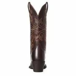 Ariat Ladies Round Up Lakota Rough Tan Snip Toe Boots 10035785 -Wildwest Store S21 WMS WEST 10035785 heel