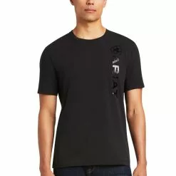 Ariat® Men's Vertical Logo Black Short Sleeve T-Shirt 10039192