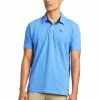Ariat® Men's Medal Short Sleeve Reykjavik Blue Polo Shirt 10039497