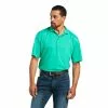 Ariat Men's TEK Mint Polo Short Sleeve Shirt 10039379 -Wildwest Store S22 MNS WEST 10039379 front