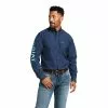 Ariat Men's Pro Series Team Sully Navy Button Down Shirt 10039693