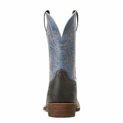 Ariat Men's Sport Smokewagon Rampant Charcoal Square Toe Boots 10040276 -Wildwest Store S22 MNS WEST 10040276 heel