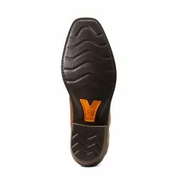 Ariat Men's Roughstock Patriot Distressed Brown Square Toe Boots 10040348 -Wildwest Store S22 MNS WEST 10040348 sole