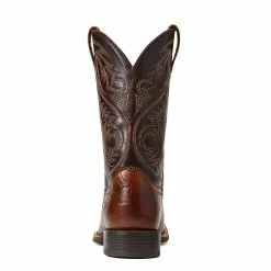 Ariat Men's Roughstock Patriot Brown Square Toe Boots 10040353 -Wildwest Store S22 MNS WEST 10040353 heel