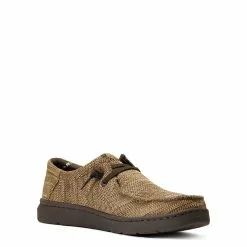 Ariat Men's Hilo Stretch Lace Heather Tan Sip On Shoes 10040444 -Wildwest Store S22 MNS WEST 10040444 medial
