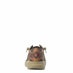 Ariat Men's Hilo Stretch Lace Dark Tan & Rust Aztec Shoe 10040445 -Wildwest Store S22 MNS WEST 10040445 heel