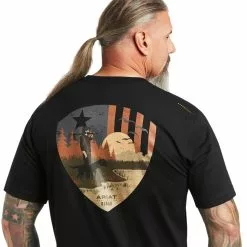 Ariat Men's Rebar Workman Working Dog Black T-shirt 10039177 -Wildwest Store S22 MNS WORK 10039177 detail01
