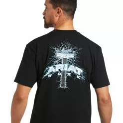 Ariat® Men's Rebar Cotton Strong Voltaic Hammer Black T-shirt 10039665 -Wildwest Store S22 MNS WORK 10039665 detail01
