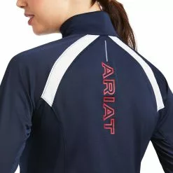 Ariat® Ladies Sunstopper 2.0 1/4 Zip Navy Baselayer Shirt 10039184 -Wildwest Store S22 WMS ENGL 10039184 detail01