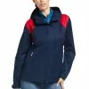 Ariat® Ladies Spectator Navy And Red Waterproof Jacket 10039216 -Wildwest Store S22 WMS ENGL 10039216 front