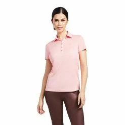 Ariat Ladies Talent Short Sleeve Peach Blossom Polo Shirt 10039322