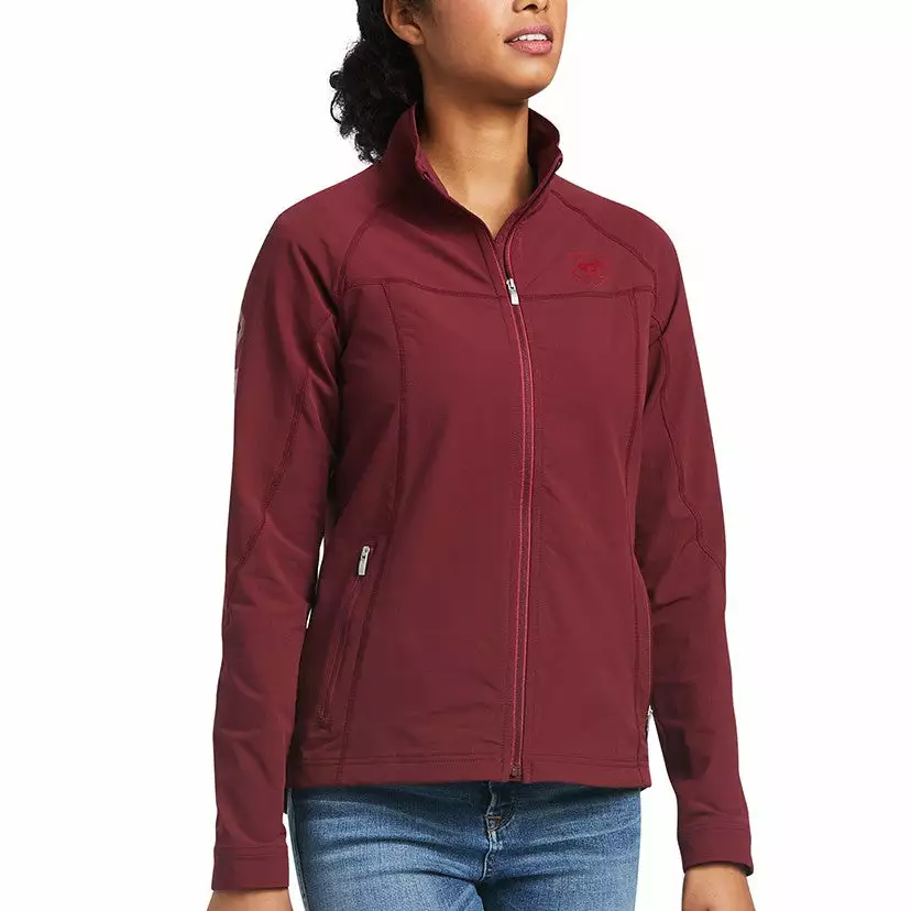 Ariat Ladies Agile Softshell Zinfandel Jacket 10039329 Ariat Ladies Agile Softshell Zinfandel Jacket 10039329 -Wildwest Store S22 WMS ENGL 10039329 full