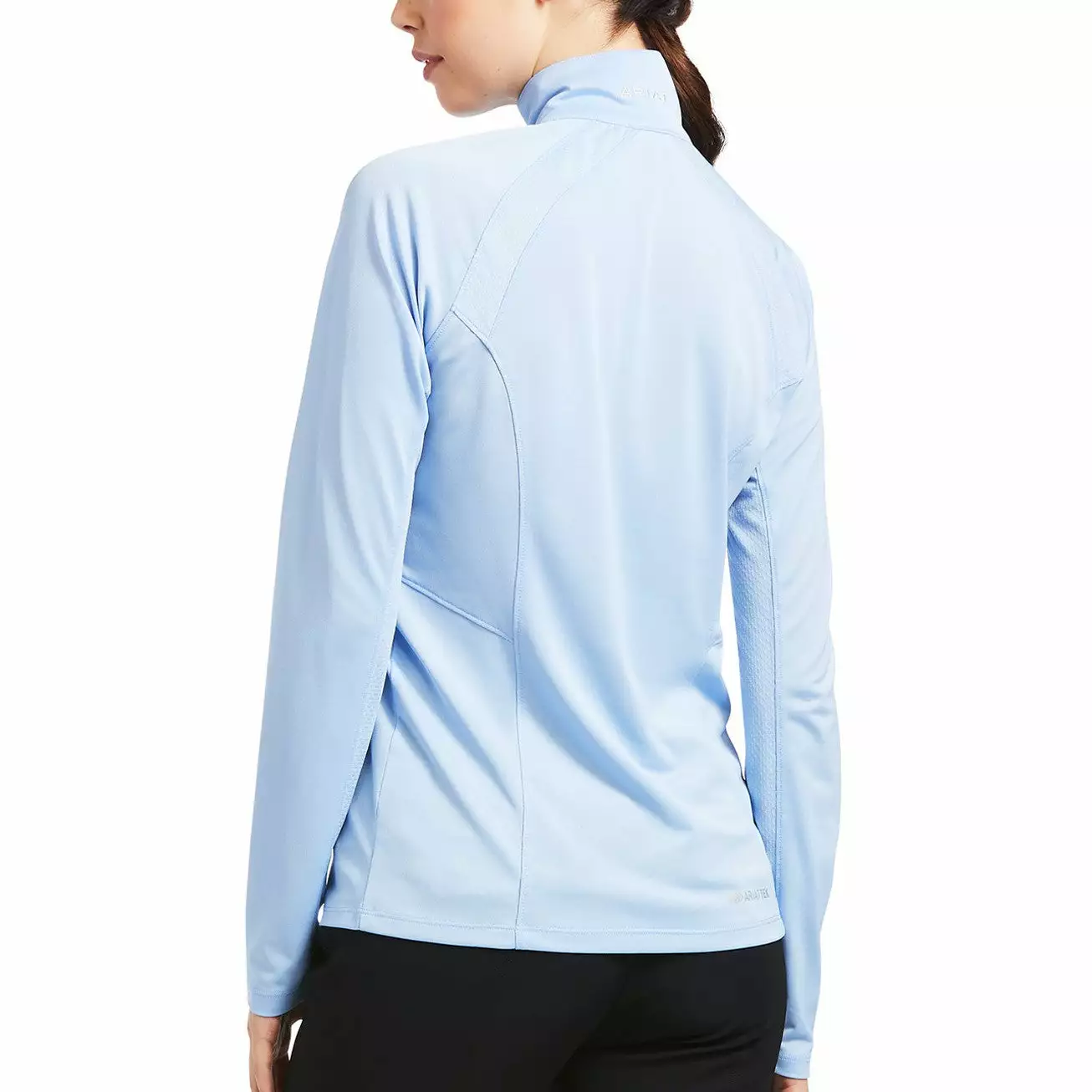 Ariat® Ladies Sunstopper 2.0 Open Air 1/4 Zip Baselayer Shirt 10039360 Ariat® Ladies Sunstopper 2.0 Open Air 1/4 Zip Baselayer Shirt 10039360 -Wildwest Store S22 WMS ENGL 10039360 back