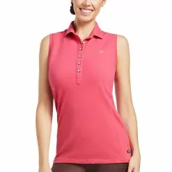 Ariat® Ladies Prix 2.0 Sleeveless Polo Party Punch Vest 10039468